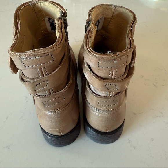 Frye Veronica brown/grey strappy boots in size: 6 - Picture 6 of 8